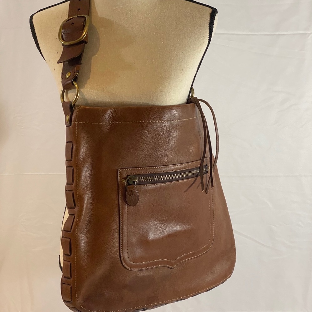 Coach leather brown tote bag